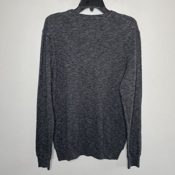 AMERICAN EAGLE Sweater Mens Medium Gray V-Neck Pullover NEW Cotton Athletic Fit - Picture 4 of 7
